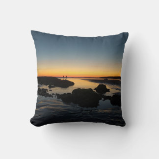 coussin décoratif, coucher de soleil plage  kudde