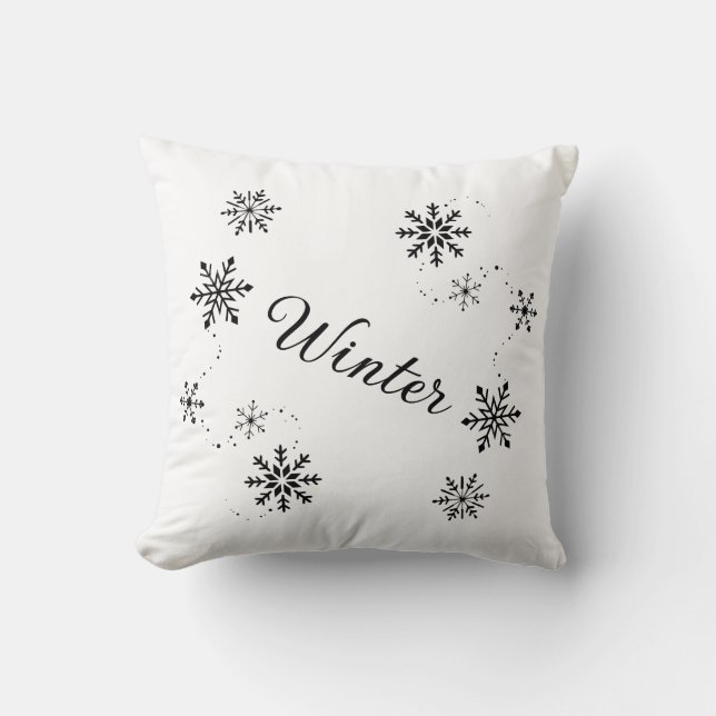 Coussin décoratif flocon de neige kudde (Framsida)