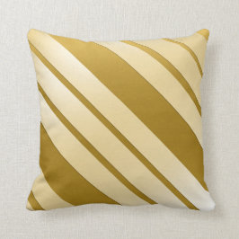 Coussin décoratif GOLD décor "Lignes Obliques" Kudde