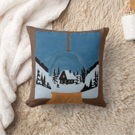 Coussin Décoratif Hivernal Boule à Neige Kudde