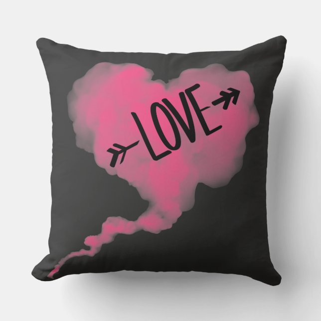 Coussin décoratif Love Cœur Nuage Kudde (Framsida)