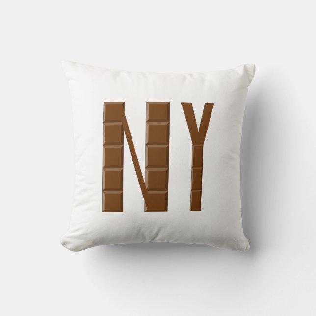 Coussin Décoratif  NEW YORK  CHOCOLAT Kudde (Framsida)