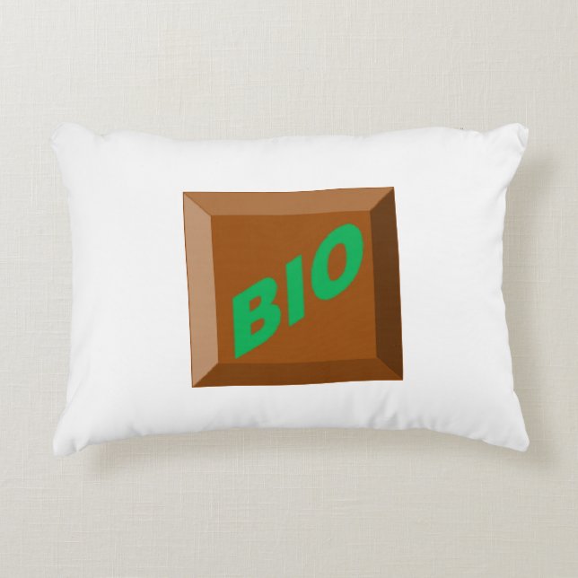 Coussin décoratif pour enfants  CHOCOLAT  BIO Prydnadskudde (Framsidan)