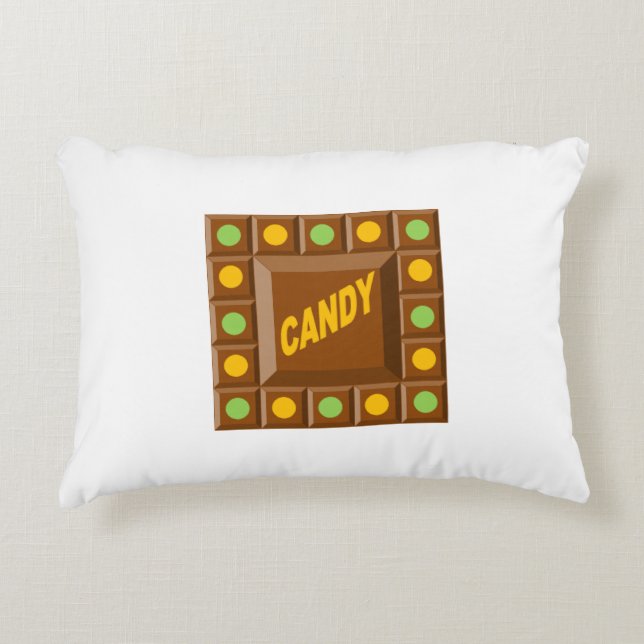 Coussin décoratif pour enfants  CHOCOLAT  CANDY Prydnadskudde (Framsidan)