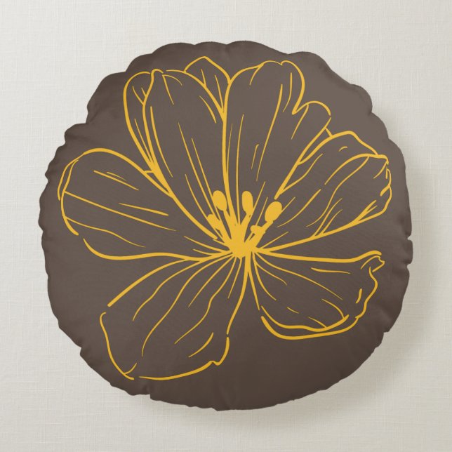 Coussin décoratif rond (40,6 cm)  rund kudde (Framsidan)