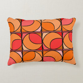 Coussin décoratif seventies orange prydnadskudde