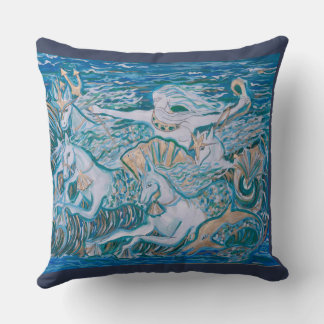 coussin décoratif thème mer poseidon kudde