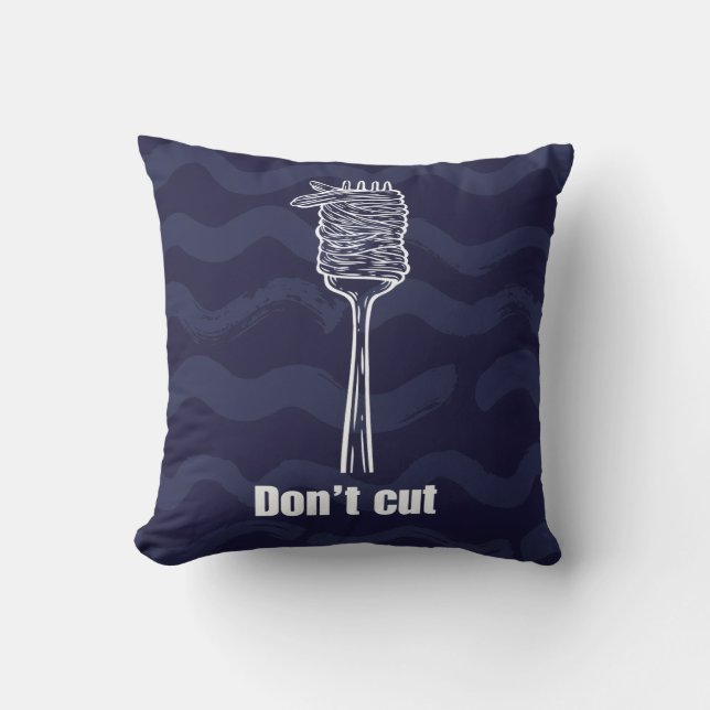 Coussin - Don’t Cut - Déco maison foodie & Italie Kudde (Framsida)