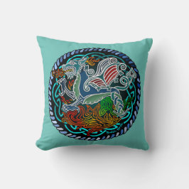 Coussin Dragon celtique Kudde