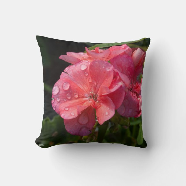 Coussin, fleur rose kudde (Framsida)