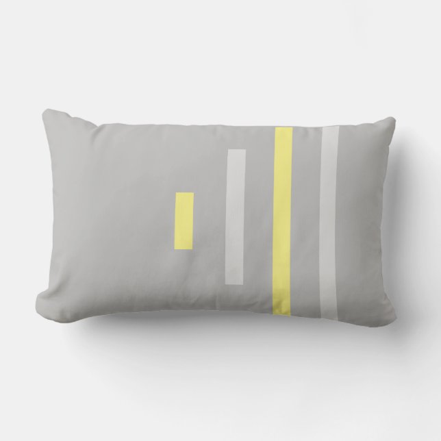coussin gris-jaune lumbarkudde (Framsida)