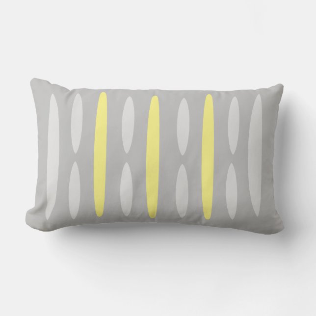 coussin gris-jaune lumbarkudde (Framsida)