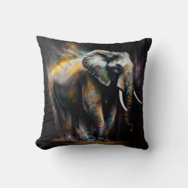 Coussin imprimé Eléphant Kudde