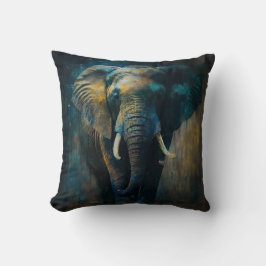 Coussin imprimé Eléphant Kudde