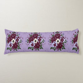 Coussin Long Décoratif - Bouquet de Violettes Kroppskudde