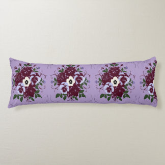 Coussin Long Décoratif - Bouquet de Violettes Kroppskudde