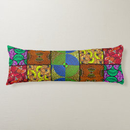 Coussin Long Wax Africain Kroppskudde