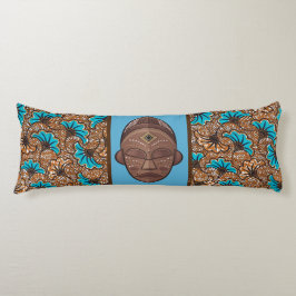 Coussin Long Wax africain Kroppskudde