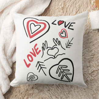 Coussin love et cœurs pour la st Valentin Kudde