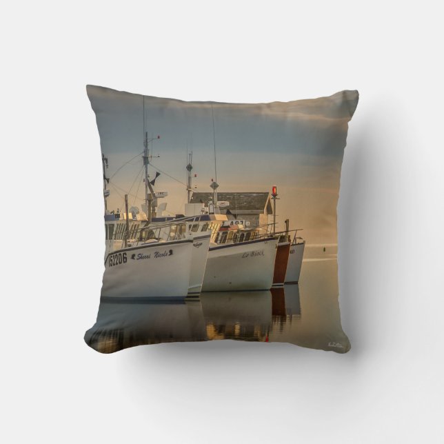 Coussin photo bateaux de pêche kudde (Framsida)
