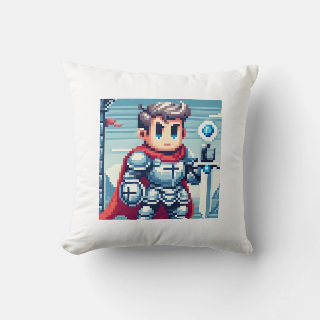 Coussin Pixel Knight Kudde (Framsida)