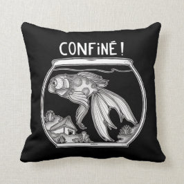 Coussin poisson rouge Confiné Kudde