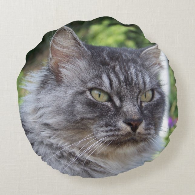 Coussin Pouss' by Chat'ventures Rund Kudde (Baksidan)