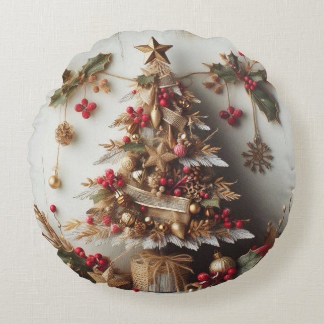 Coussin Rectangle Merry Christmas for all Rund Kudde (Framsidan)