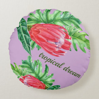 Coussin rond Tropical Rund Kudde