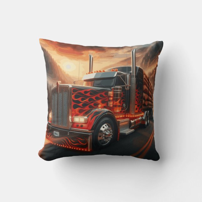 Coussin route 66 du camionneur kudde (Framsida)
