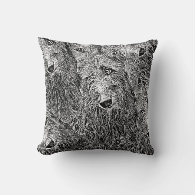 Coussin Scottish deerhound coursing Kudde (Framsida)