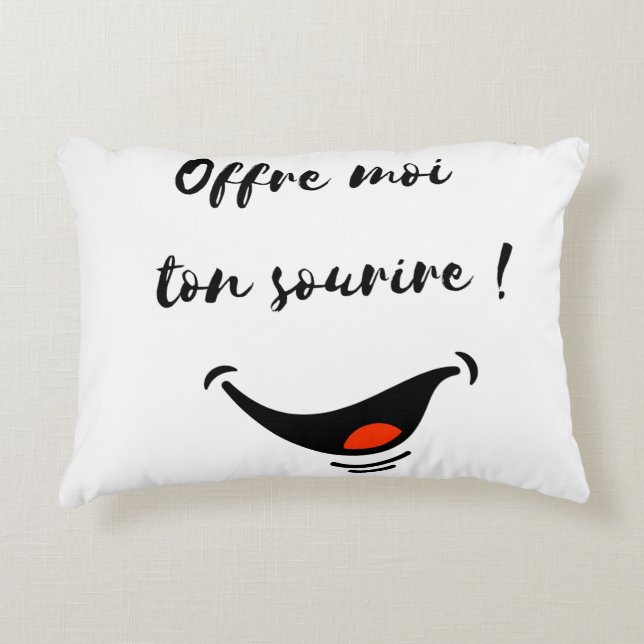 coussin sourire prydnadskudde (Framsidan)