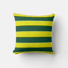 coussin vert rayé kudde
