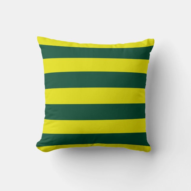 coussin vert rayé kudde (Framsida)
