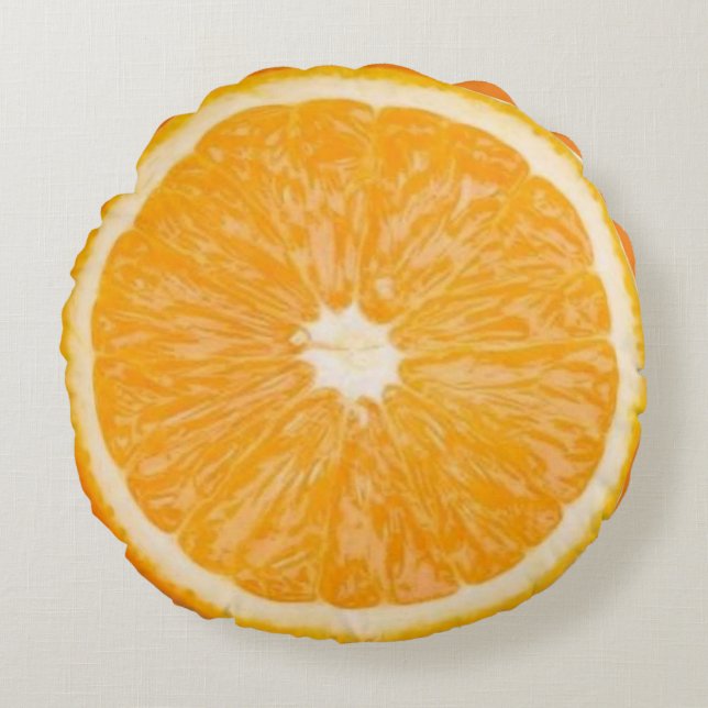 Coussins rond Fruit orange Rund Kudde (Framsidan)