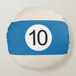 Coussins Ronds Boule de Billard #10 Rund Kudde