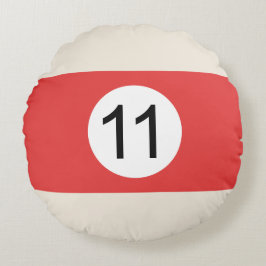 Coussins Ronds Boule de Billard #11 Rund Kudde