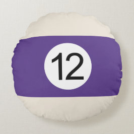 Coussins Ronds Boule de Billard #12 Rund Kudde