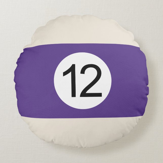Coussins Ronds Boule de Billard #12 Rund Kudde (Framsidan)