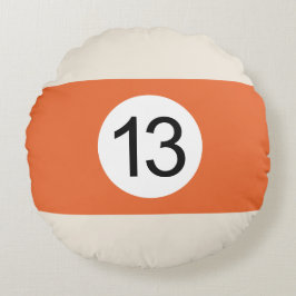 Coussins Ronds Boule de Billard #13 Rund Kudde