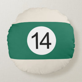 Coussins Ronds Boule de Billard #14 Rund Kudde