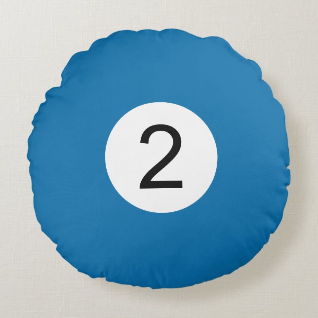 Coussins Ronds Boule de Billard #2 Rund Kudde (Framsidan)