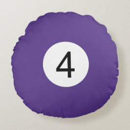Coussins Ronds Boule de Billard #4 Rund Kudde