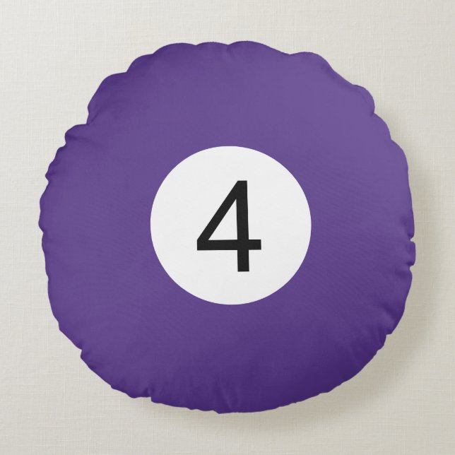 Coussins Ronds Boule de Billard #4 Rund Kudde (Framsidan)