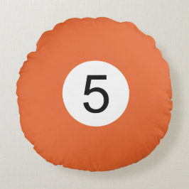 Coussins Ronds Boule de Billard #5 Rund Kudde