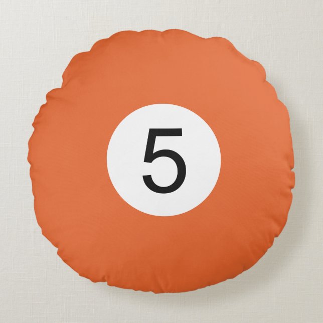 Coussins Ronds Boule de Billard #5 Rund Kudde (Framsidan)