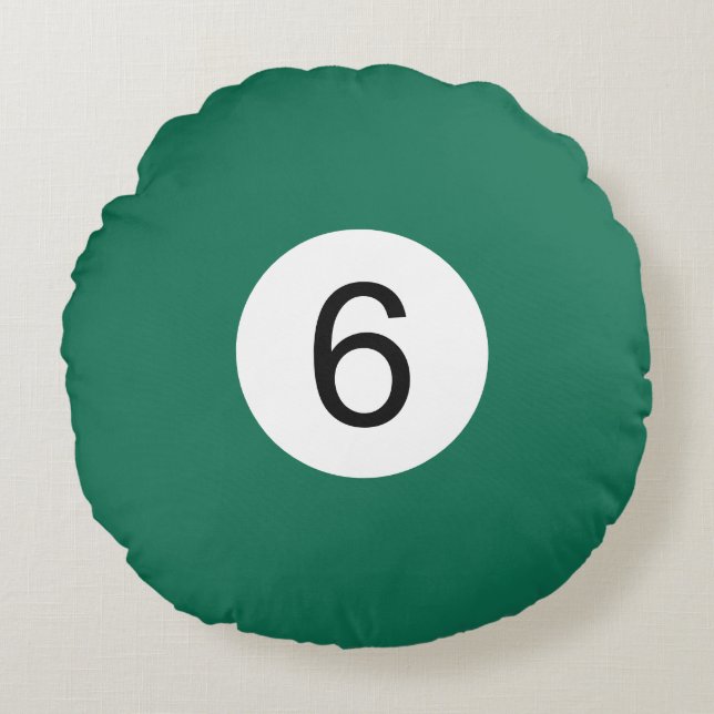 Coussins Ronds Boule de Billard #6 Rund Kudde (Framsidan)