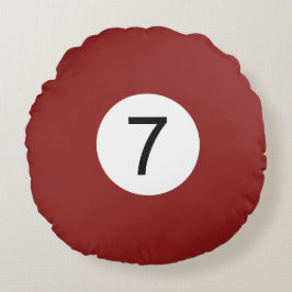 Coussins Ronds Boule de Billard #7 Rund Kudde