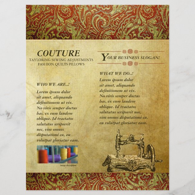 COUTURE - Flyer (Framsidan)