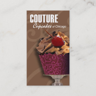 "Couturemuffins!", - Utsmyckade efterrätter, Visitkort